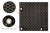 RattanArt Mata technorattanowa oczkowana osłona balkonowa 90x100cm Ciemny brąz 1200 g/m2 RD02
