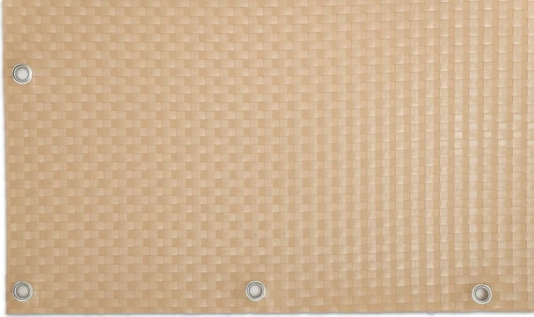 RattanArt Mata technorattanowa oczkowana osłona balkonowa 90x100cm Kremowy 1200 g/m2 RD18