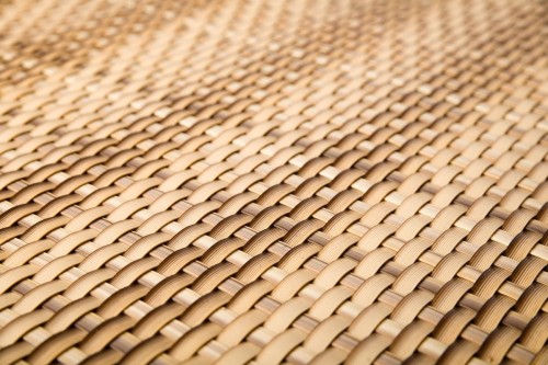 Mata Technorattanowa Osłona Balkonowa RattanArt 110x100 cm Słomkowy RD08 Premium