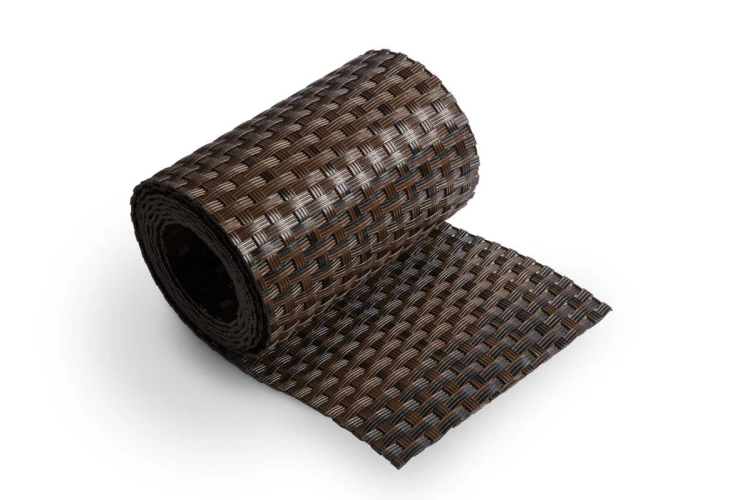 RattanArt Taśma ogrodzeniowa technorattanowa osłona płotu 19x255cm Miedziany 750 g/m2 RX101