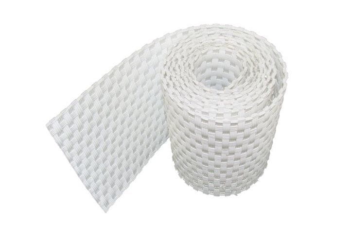 RattanArt Taśma ogrodzeniowa technorattanowa osłona płotu 19x255cm Biały 1200 g/m2 RD07