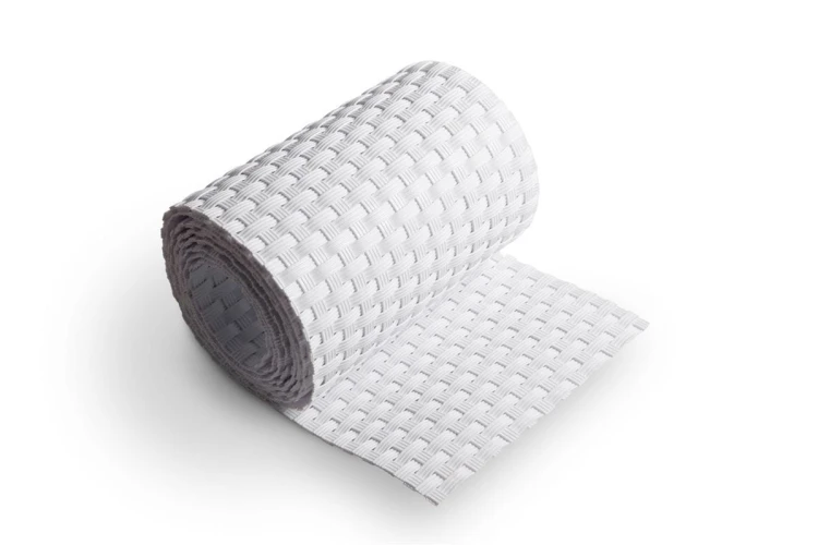 RattanArt Taśma ogrodzeniowa technorattanowa osłona płotu 19x255cm Biały 1200 g/m2 RD07