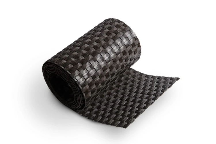 RattanArt Taśma ogrodzeniowa technorattanowa osłona płotu 19x255cm Ciemny brąz 1200 g/m2 RD02