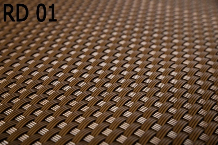 RattanArt Taśma ogrodzeniowa technorattanowa osłona płotu 19x255cm Brązowy orzech 1200 g/m2 RD01