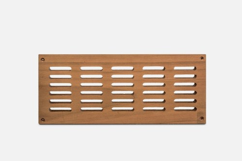 Kratka Wentylacyjna do Sauny Osika Thermo 315x130x20mm Ciemne Drewno