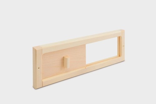 Zasuwka Wentylacyjna do Sauny RattanArt 375x130x22mm Jasne Drewno