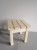 RattanArt Stołek osikowy drewniany 300x300x300mm Jasne drewno