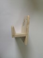 RattanArt Półka na okulary osikowa mała 170x130x70mm Jasne drewno