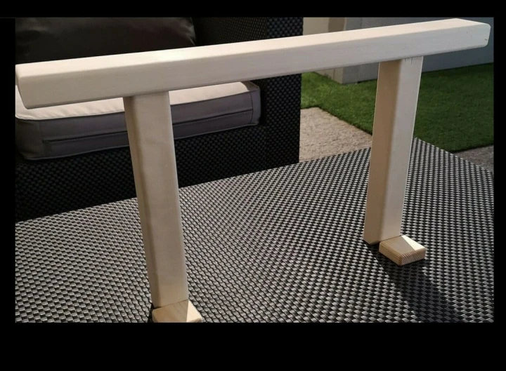 RattanArt Podłokietnik osikowy 600x330x65mm Jasne drewno