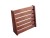 RattanArt Podgłówek osikowy zwykły thermo 370x400x120mm Ciemne drewno