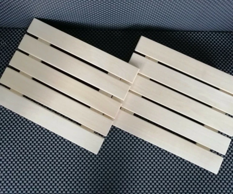 RattanArt Podgłówek osikowy zbijany 310x400x80mm Jasne drewno