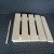 RattanArt Podgłówek osikowy regulowany 400x370x60mm Jasne drewno