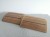RattanArt Podgłówek osikowy owalny thermo 345x255x80mm Ciemne drewno