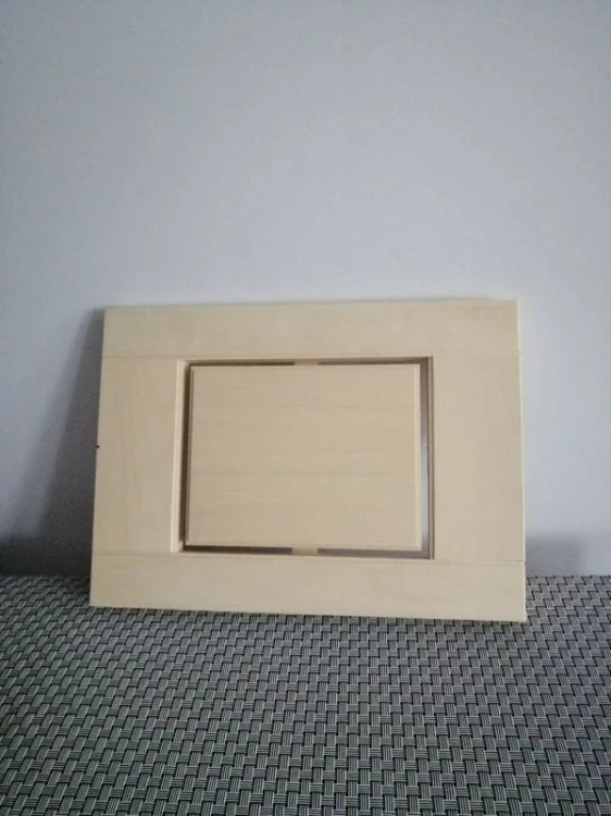 RattanArt Osłona lampy osikowa kwadrat narożna 330x235x40mm Jasne drewno