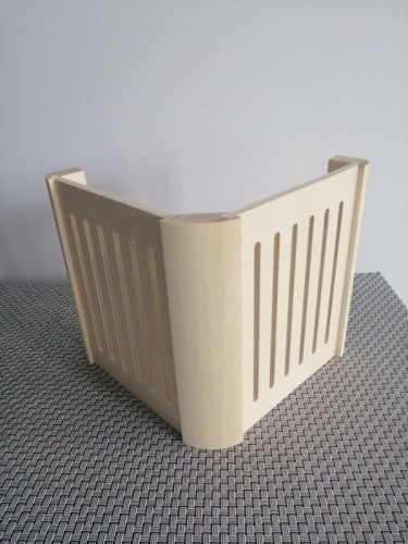 RattanArt Osłona lampy osikowa 250x250x240mm Jasne drewno