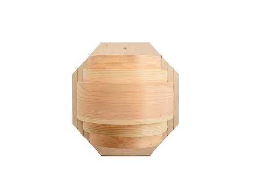 RattanArt Osłona lampy osikowa 300x280x180mm Jasne drewno