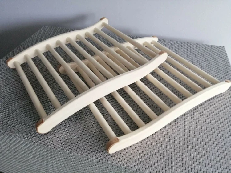 RattanArt Oparcie osikowe 500x410x65mm Jasne drewno