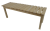 RattanArt Ławka osikowa duża bez oparcia 1160x450x360mm Jasne drewno