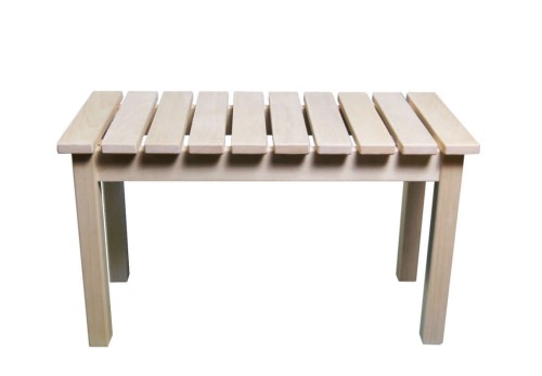 Ławka Do Sauny Mała Siedzisko RattanArt 765x450x360mm Jasne Drewno