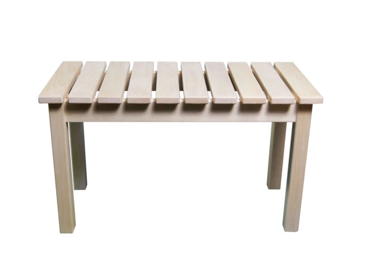 Ławka Do Sauny Mała Siedzisko RattanArt 765x450x360mm Jasne Drewno