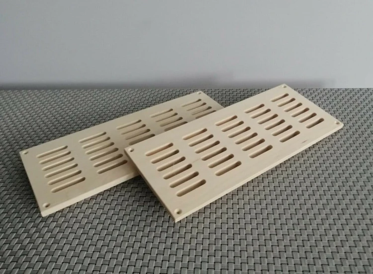 RattanArt Kratka wentylacyjna osikowa 315x130x20mm Jasne drewno
