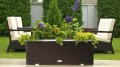 RattanArt Donica ogrodowa technorattanowa 98x25x34cm Brąz mix RD06