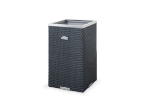 Donica Technorattanowa RattanArt 35x35x60 cm Zielona RD12 Bez Ocieplenia