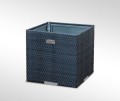 RattanArt Donica ogrodowa technorattanowa kwadratowa 46x46x46cm Zielony RD12