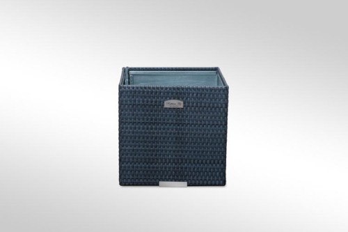 RattanArt Donica ogrodowa technorattanowa kwadratowa 46x46x46cm Czarny RD04