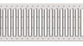 Aco Plastic Channel Kanał odwadniający z rusztem ze stali ocynkowanej 100 cm czarny