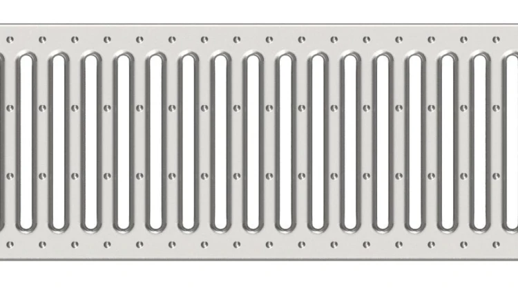 Aco Plastic Channel Kanał odwadniający z rusztem ze stali ocynkowanej 100 cm czarny