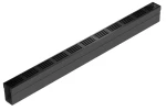 Odwodnienie liniowe kanał ACO Slimline 100x6x10 cm Czarny