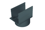 Adapter odpływu pionowego ACO Slimline DN110 mm Czarny
