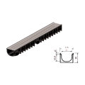 ACO Easyline H90 odwodnienie liniowe tworzywo sztuczne ruszt MANHATTAN PP-GF 100x120x9cm czarny